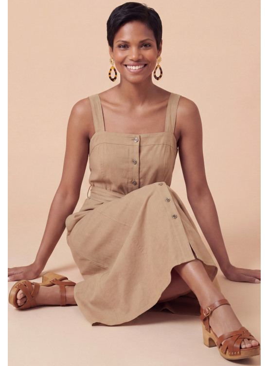 Sancho Robe Bretelles 88%tencel 12%lin - Produits a traiter Antonelle