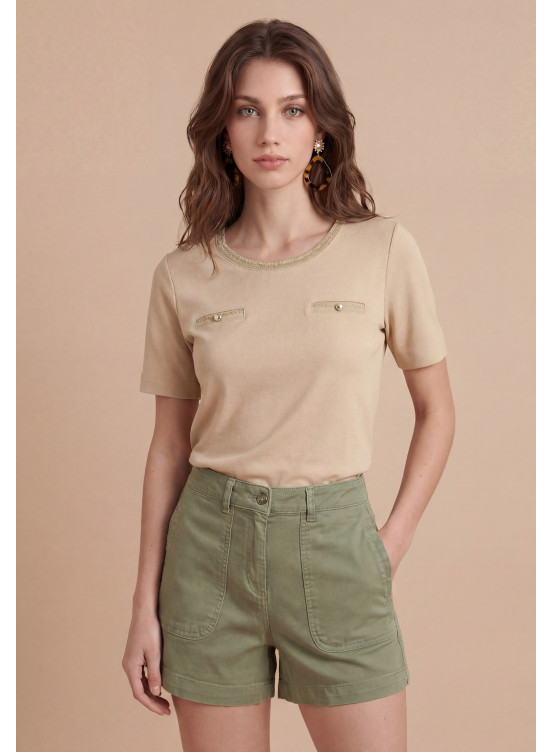 Soizic Tee Shirt Mc 50%modal 50%coton - Produits a traiter Antonelle