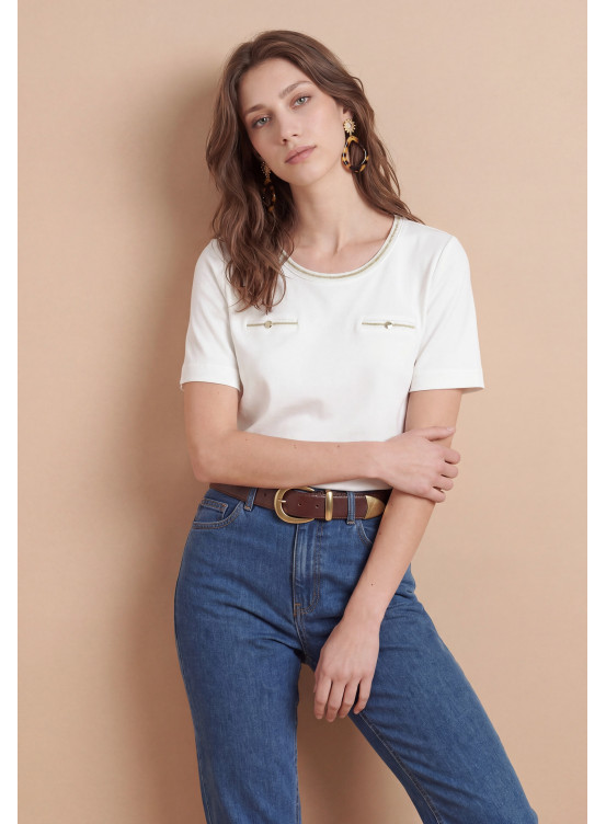 Soizic Tee Shirt Mc 50%modal 50%coton - Produits a traiter Antonelle