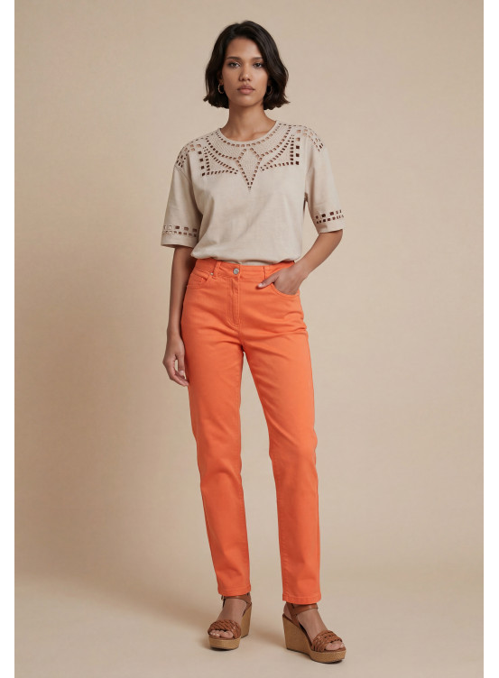 Phisal Pantalon 7/8eme Slim 97%coton 3%elasthanne - Produits a trai...