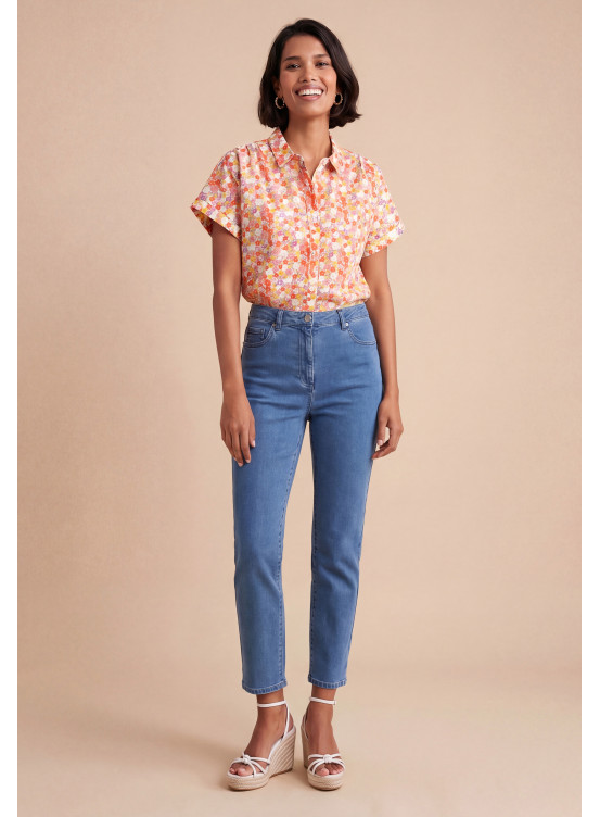 JEANS 7/8 SLIM - SASATEL - LIGHT INDIGO - Nouveautés Antonelle