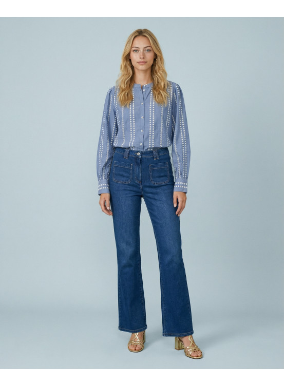 JEANS BOOTCUT - SAHARA - BLEU DENIM