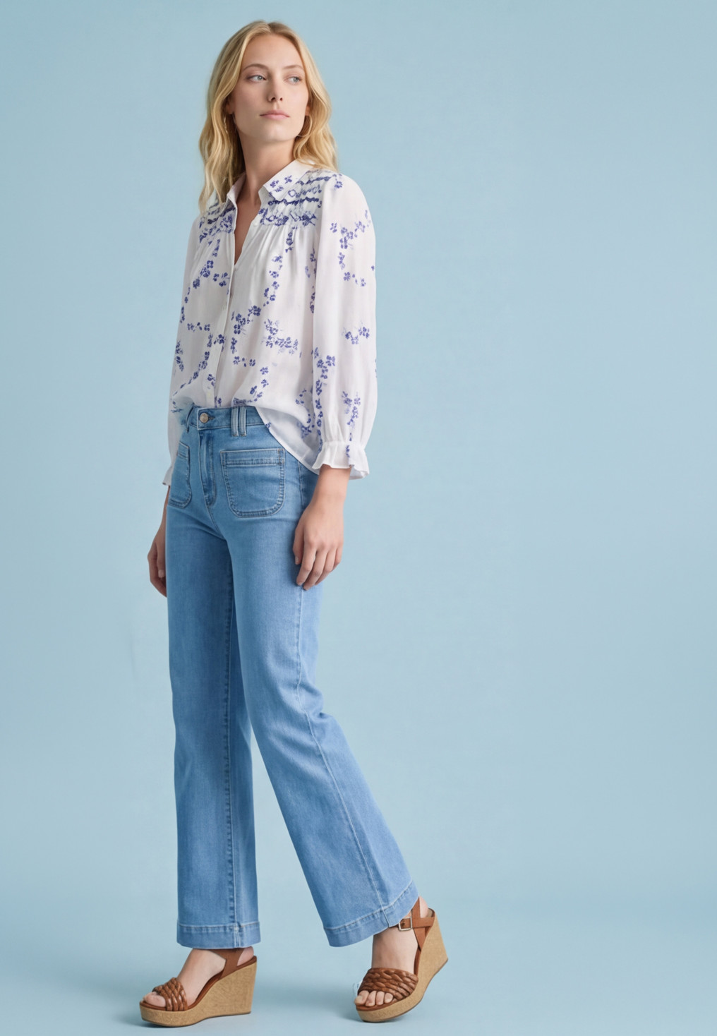 JEANS BOOTCUT - SAHARA - BLEU CLAIR