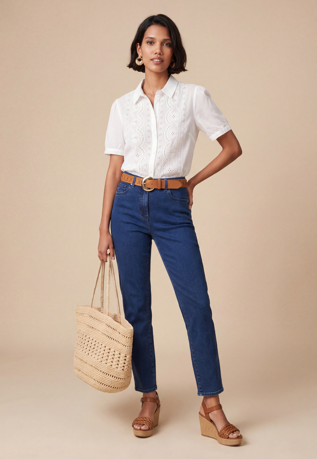 JEANS 7/8 SLIM - SASATEL - INDIGO
