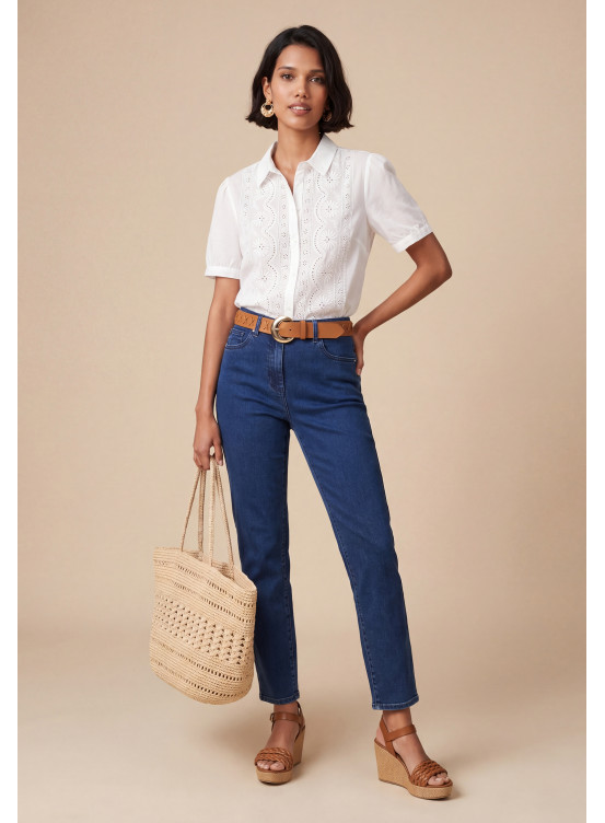 JEANS 7/8 SLIM - SASATEL - INDIGO