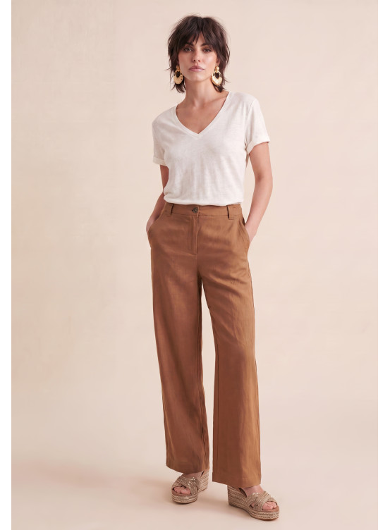 Sancho Pantalon Long 88%tencel 12%lin - Produits a traiter Antonelle