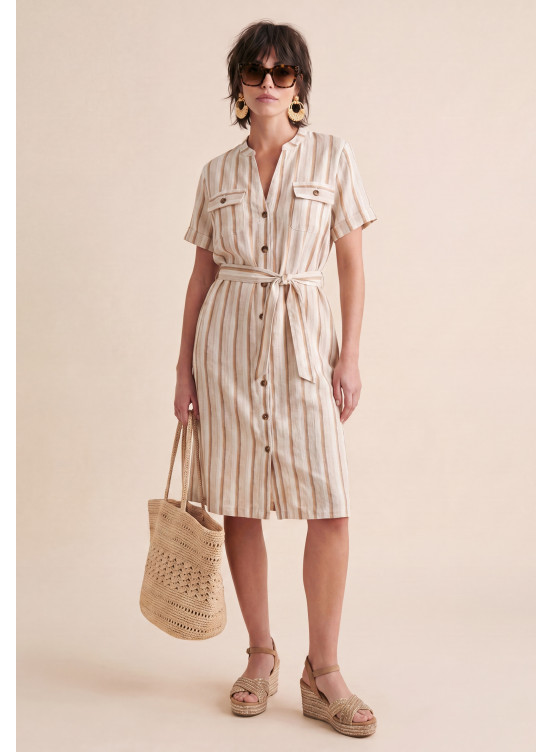 Simao Robe Mc 59%coton 36%lin 4%viscose 1%
