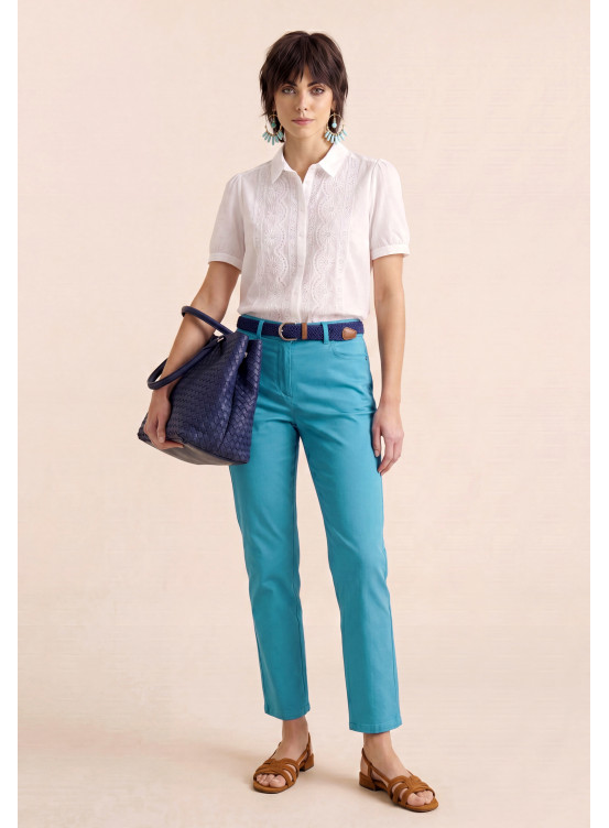 Phisal Pantalon 7/8eme Slim 97%coton 3%elasthanne - Produits a trai...