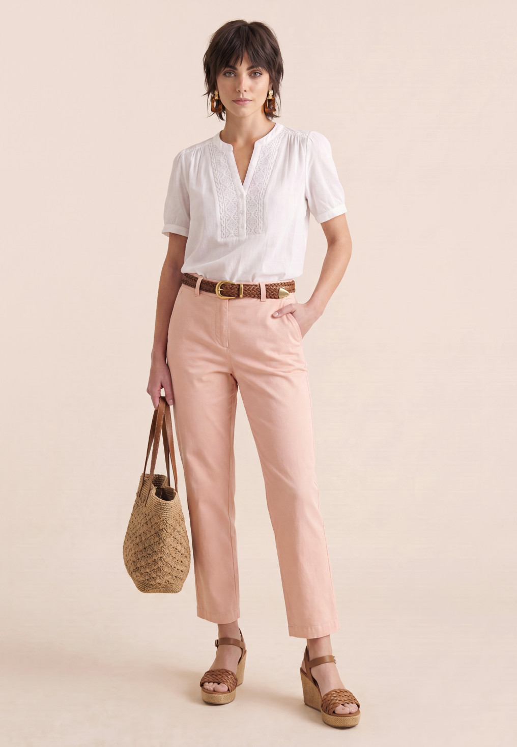 Sino Pantalon Chino 54%coton 44%lyocell2%elasthane - Produits a tra...