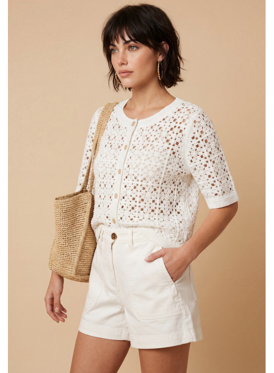 Porter Short 98%coton 2%elasthanne - Produits a traiter Antonelle