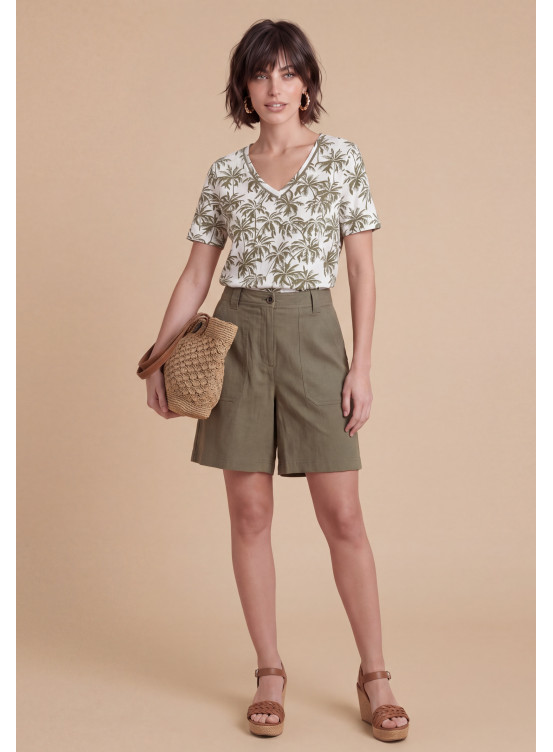 Sancho Short 88%tencel 12%lin - Produits a traiter Antonelle