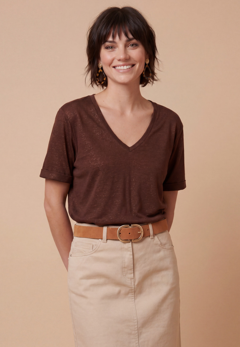 Sardaigne Tee Shirt Mc 55%lin 45%viscose + Foil - Produits a traite...