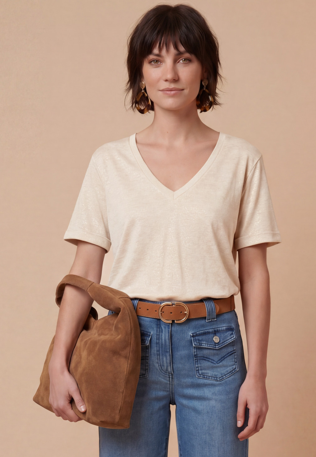 Sardaigne Tee Shirt Mc 55%lin 45%viscose + Foil - Produits a traite...