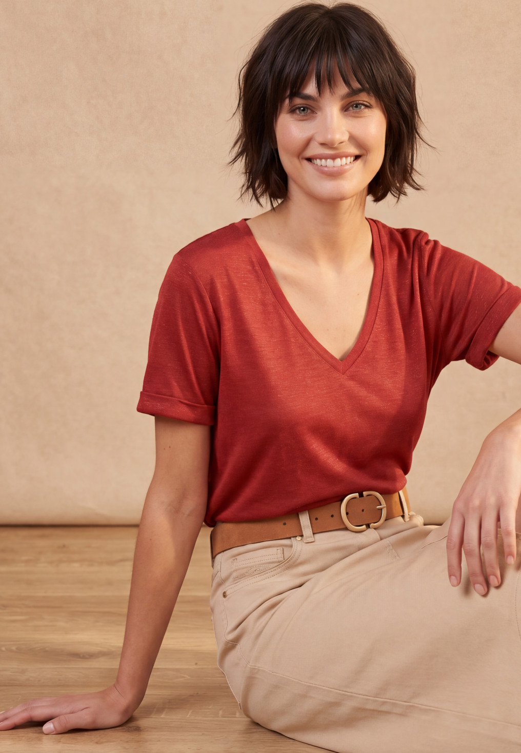 Sardaigne Tee Shirt Mc 55%lin 45%viscose + Foil - Produits a traite...