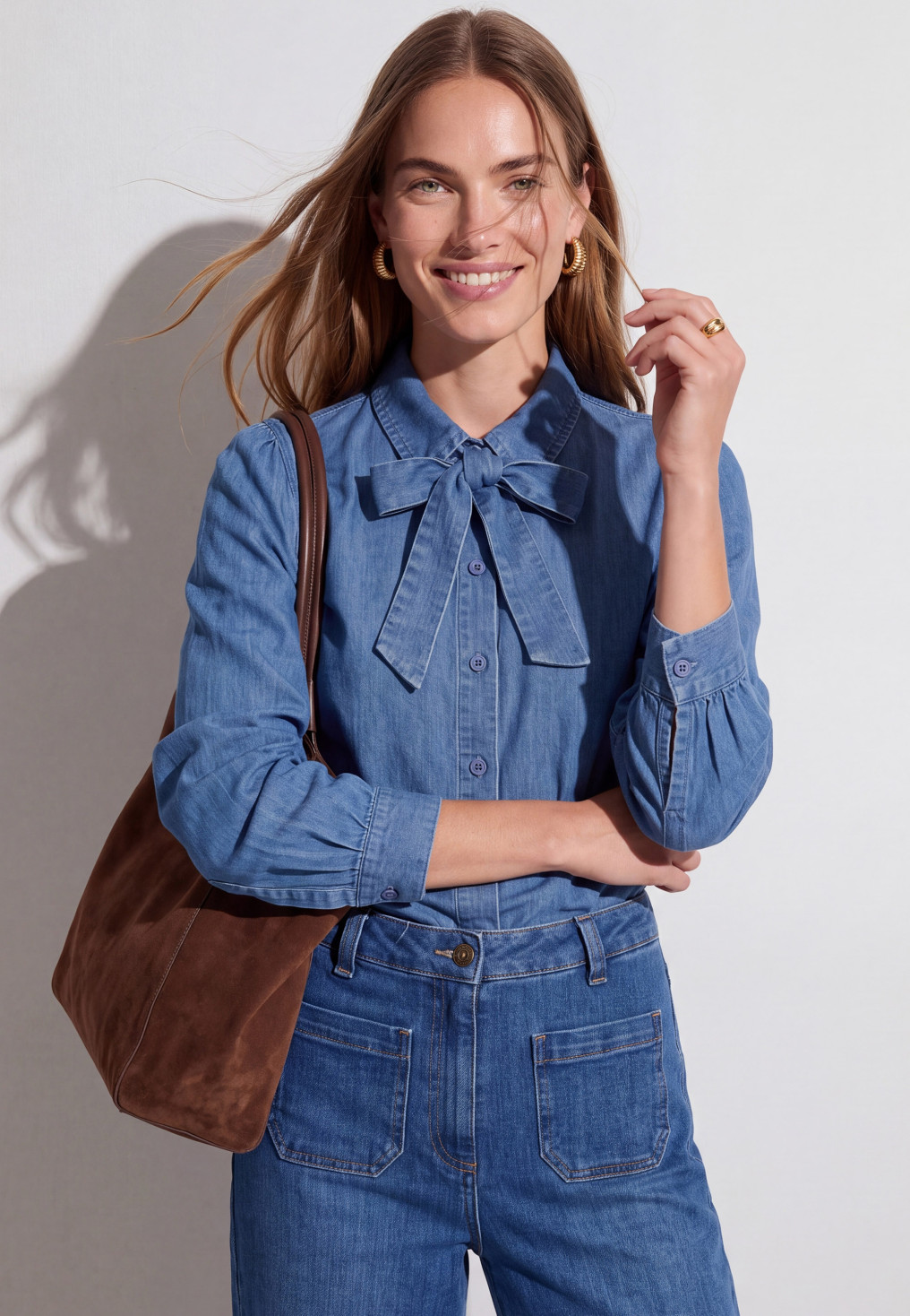 CHEMISE LYOCELL - TYOCELL - BLEU