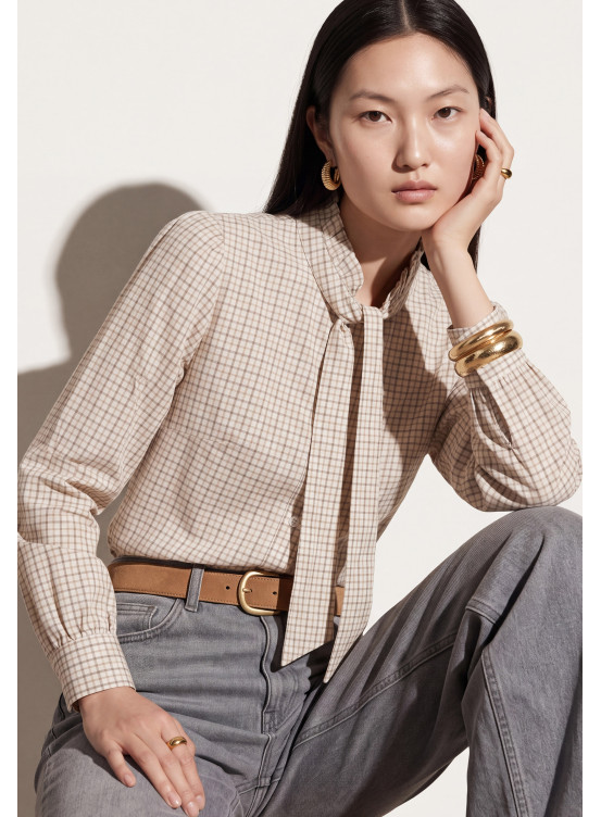 CHEMISE 100% COTON - TAXIMO - ECRU/BEIGE