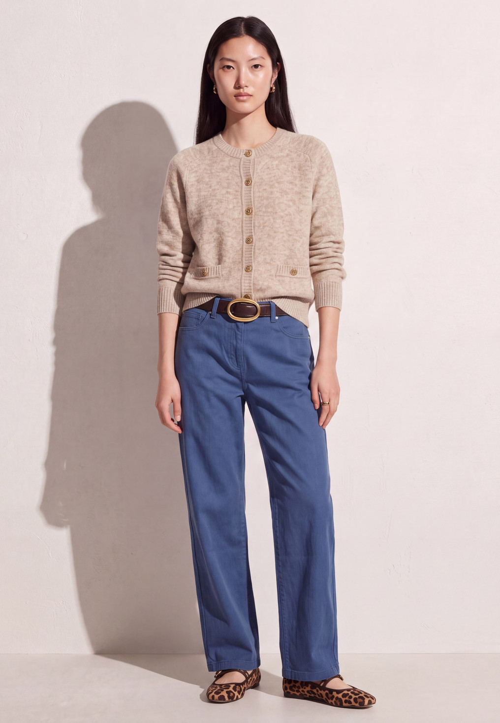 CARDIGAN LAINE/CACHEMIRE - TOREO - NATUREL CHINE