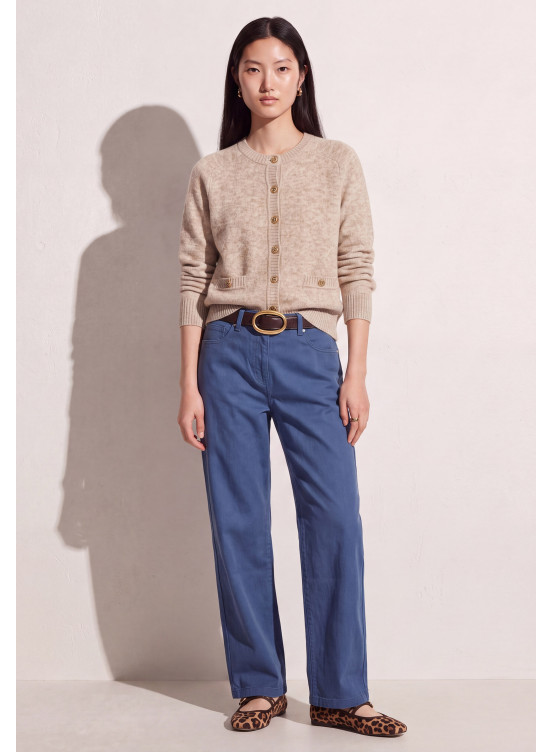 CARDIGAN LAINE/CACHEMIRE - TOREO - NATUREL CHINE