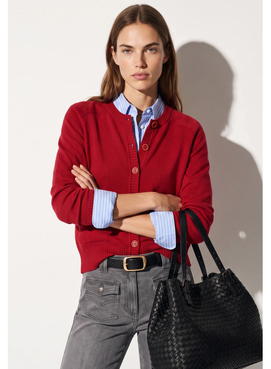 CARDIGAN LAINE/CACHEMIRE - TOREO - PASSION