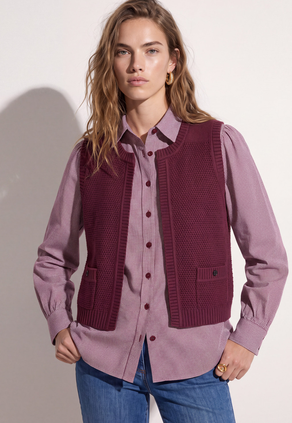GILET SANS MANCHE - TORID - BERRY