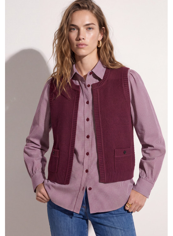 GILET SANS MANCHE - TORID - BERRY