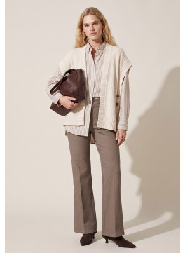GILET CAPE - TRECAPY- ECRU