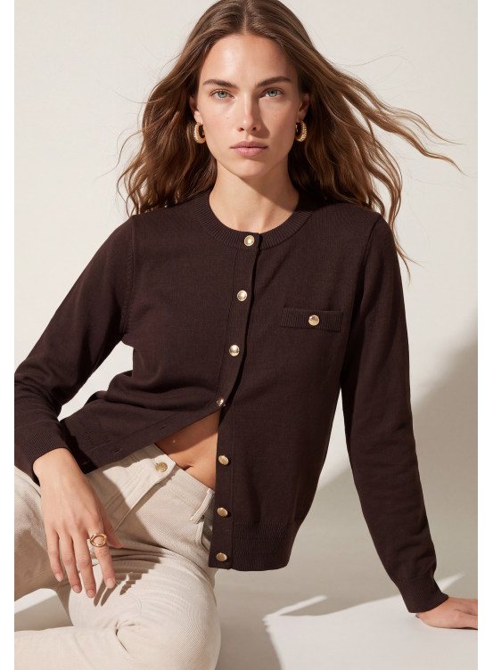 CARDIGAN - TAROT - CHOCOLAT