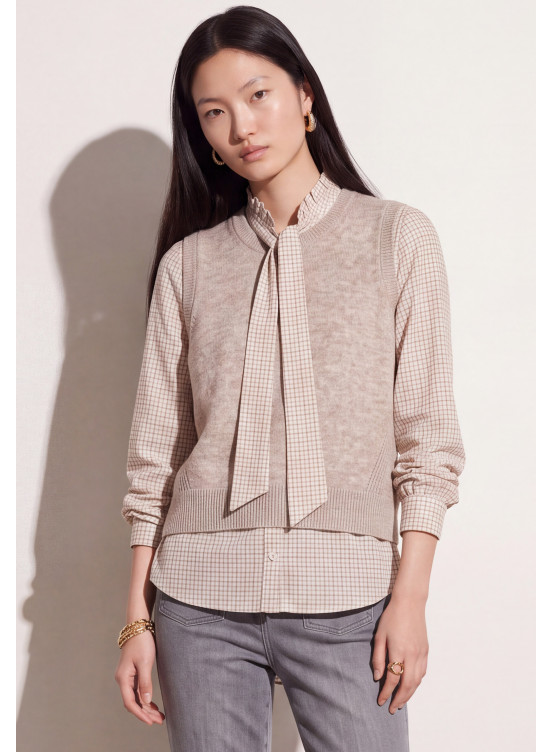 PULL SANS MANCHE - TROMPETTE - CAMEL CHINE