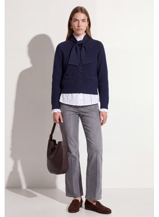 CARDIGAN - TABATA - MARINE