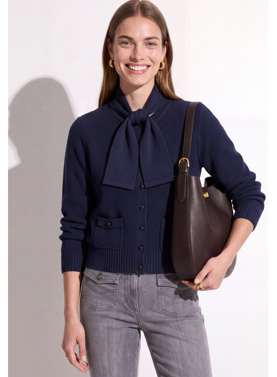 CARDIGAN - TABATA - MARINE