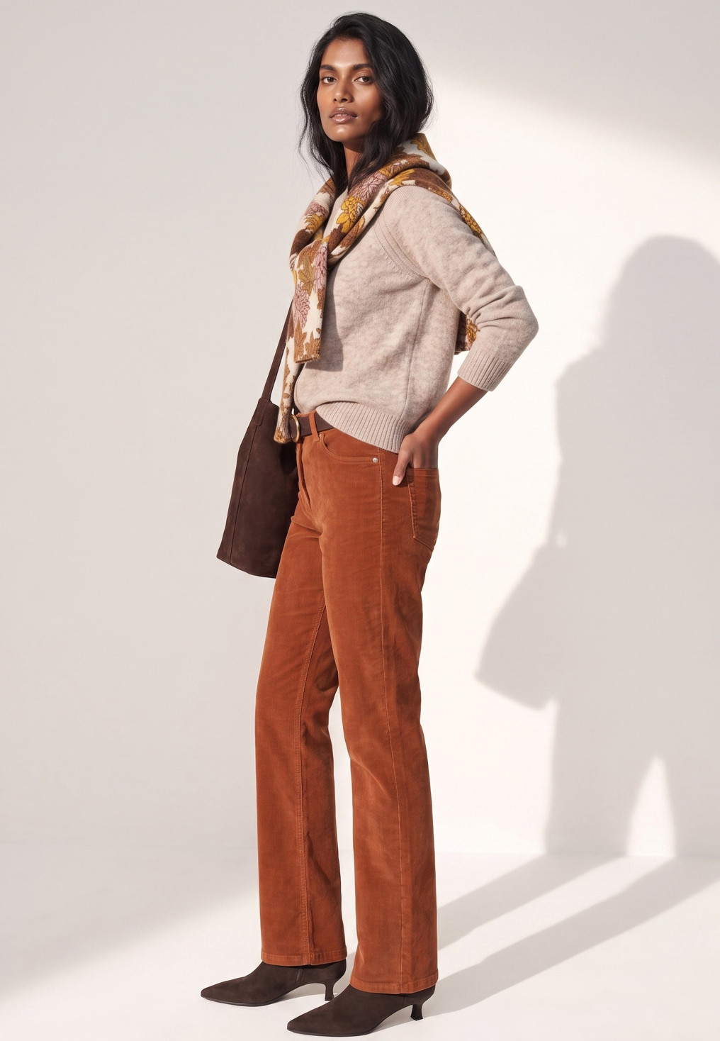 PANTALON VELOURS DROIT - TEMPA - POTIRON