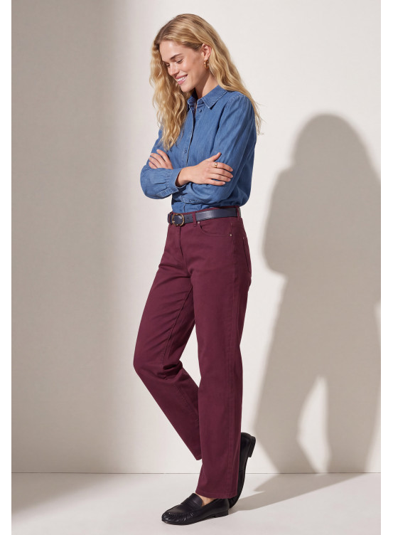 PANTALON DROIT - TUMI - BORDEAUX