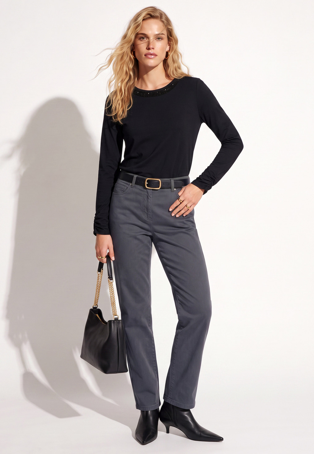 PANTALON DROIT - TUMI - SOURIS