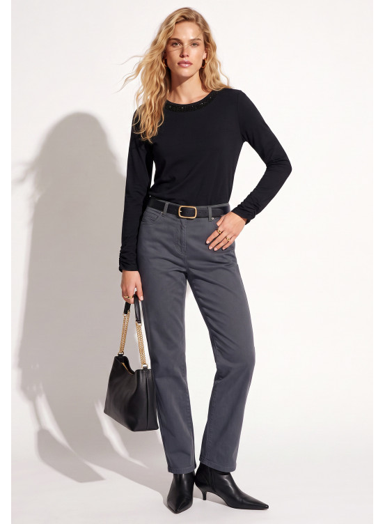 PANTALON DROIT - TUMI - SOURIS