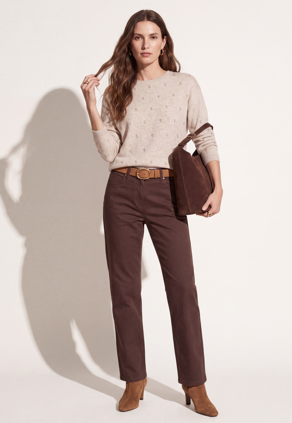 PANTALON DROIT - TUMI - CHOCO