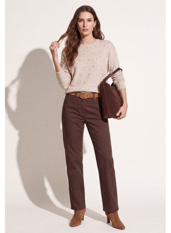 PANTALON DROIT - TUMI - CHOCO