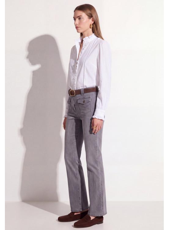 JEAN LARGE - TELLA - GRIS