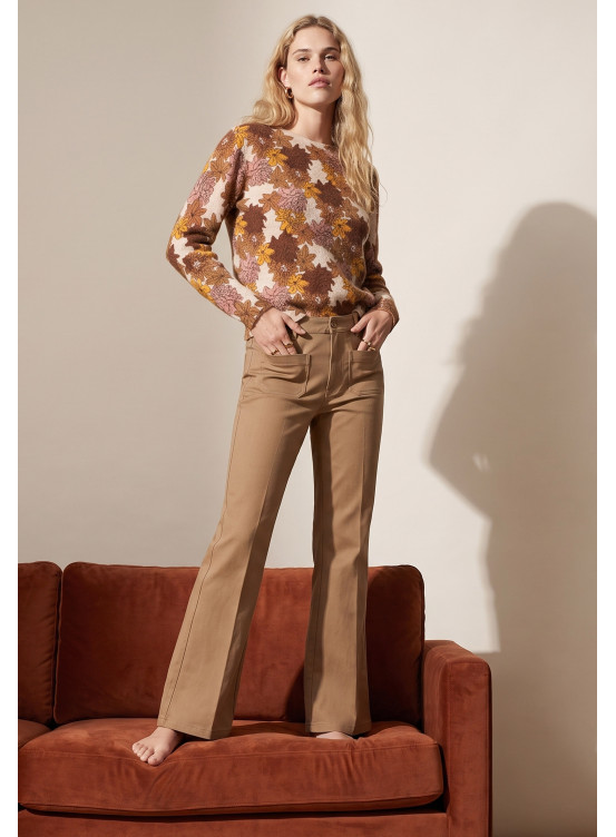 PANTALON BOOTCUT - TOFET - CAMEL