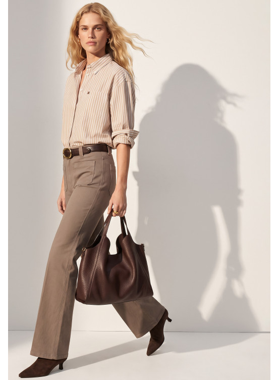 PANTALON BOOTCUT - TOFET - TAUPE