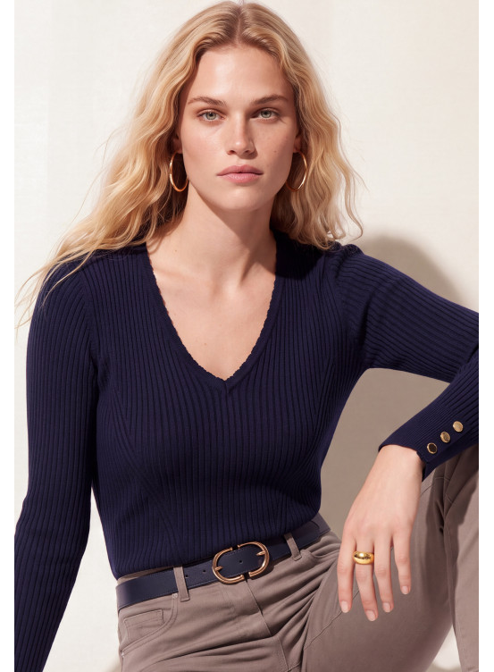 PULL CHAUSSETTE - TRECOTTE - MARINE