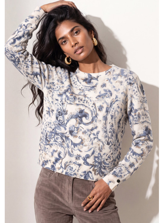 PULL IMPRIME - TASHMIRE - CIEL