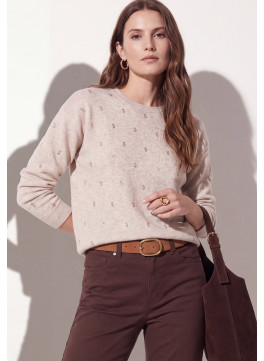PULL FANTAISIE - TUMULTE - NATUREL CHINE