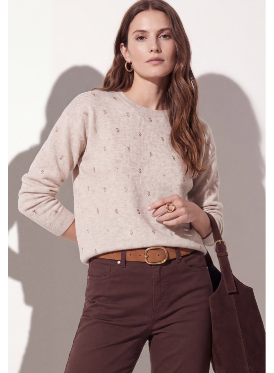 PULL FANTAISIE - TUMULTE - NATUREL CHINE