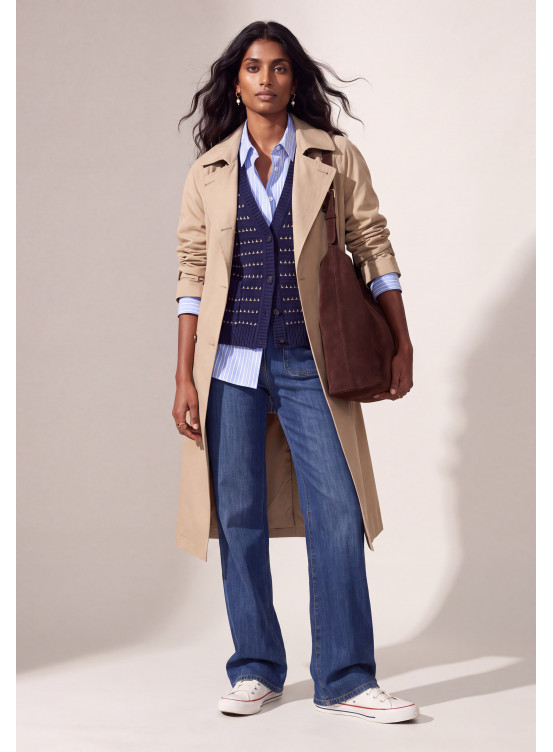 TRENCH LONG - SEIO - BEIGE - Nouveautés Antonelle