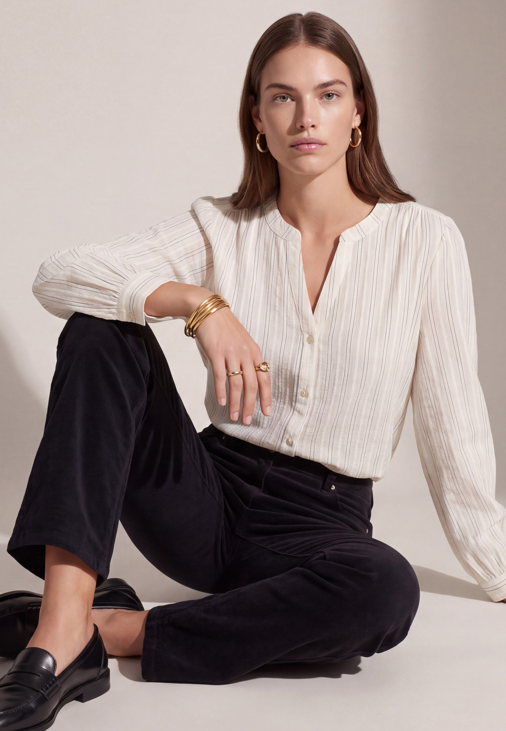 CHEMISE - TASOON - CRAIE/NOIR