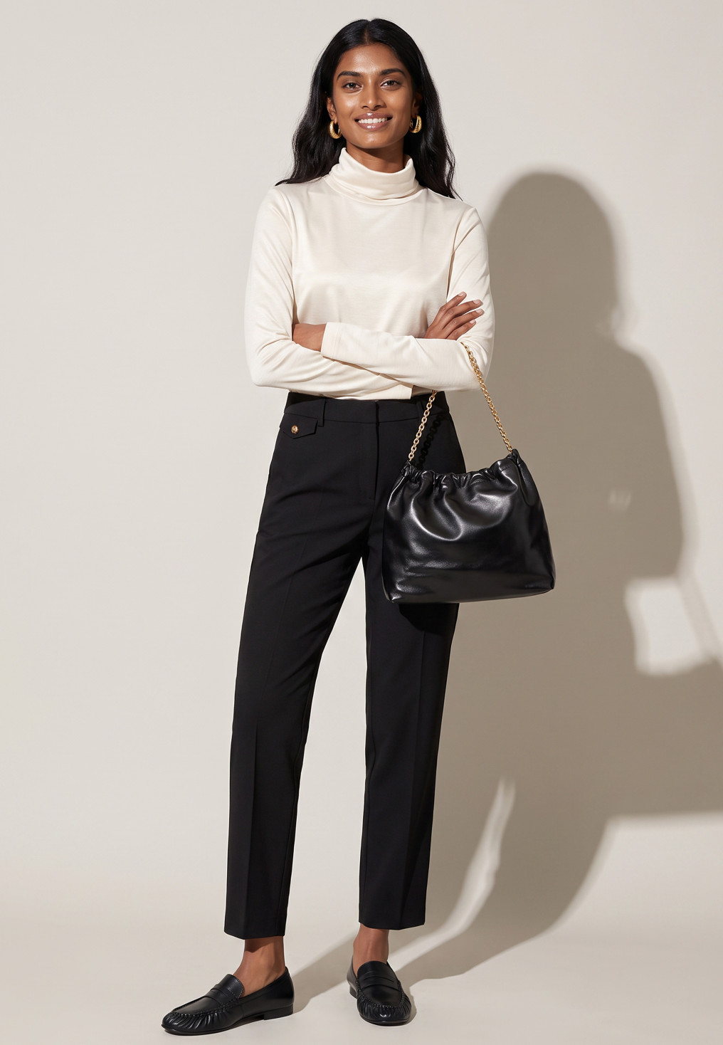 PANTALON 7/8EME - TOMAN - NOIR