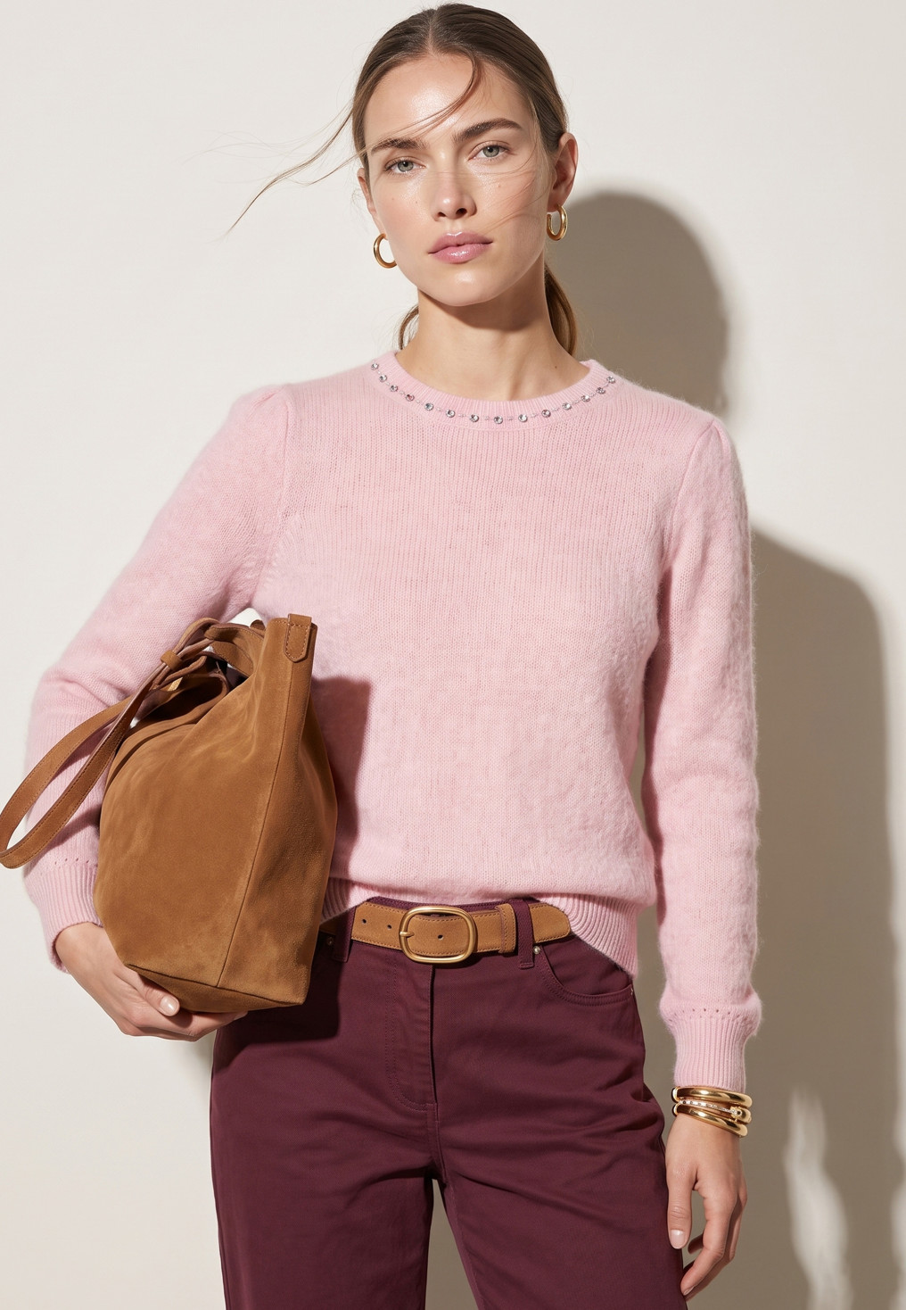 PULL FANTAISIE - TRECHIC - ROSE