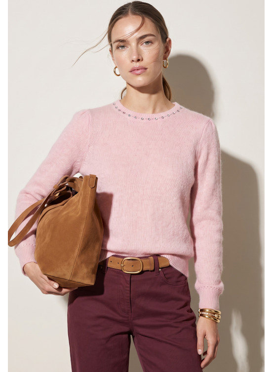 PULL FANTAISIE - TRECHIC - ROSE