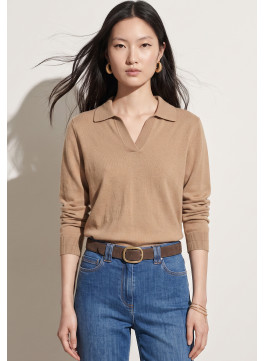 PULL COL POLO - TURIN - CAMEL
