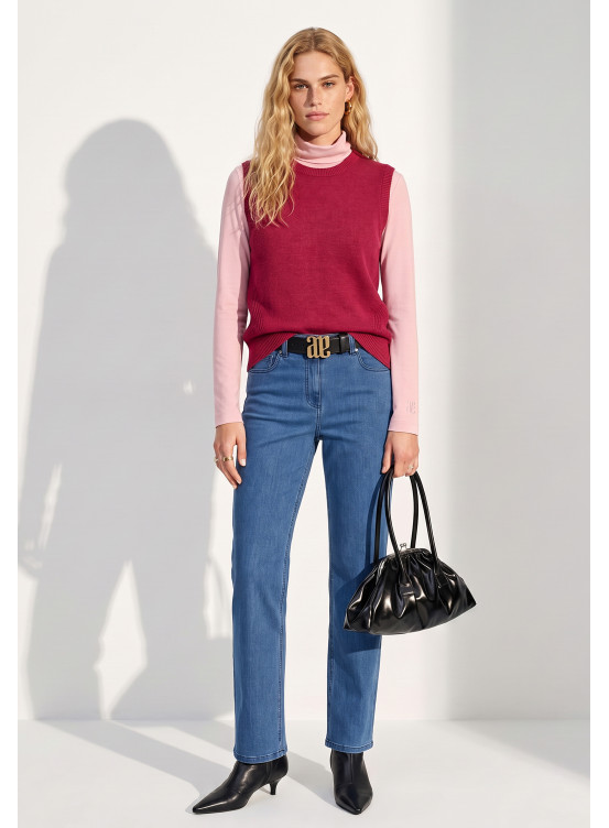 PULL SANS MANCHE - TROMPETTE - RUBIS